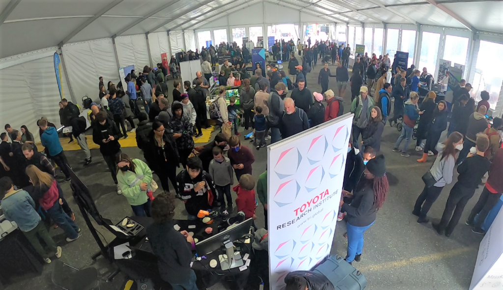 crowd photo from go pro RoboBoston 2022